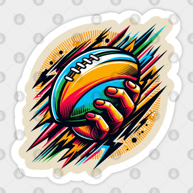 Rugby Ball Sticker by Vehicles-Art